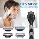 Razor Handle only Compatible with mach 3 razor handle. Pack of 3