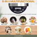 Nut Milk Maker Machine 50oz/1.5L Stainless Steel (Built-In Strainer,No Mesh Bags) 8-IN-1 Cooking Blender, 6-7 Cups Per Batch, Oat, Almondmilk Maker & Soymilk Maker, Creamy Plant-Based Milks & Soups