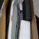 ANDY STAR 30x40 Inch Matte Black Mirror, Large Asymmetrical Wall Mirror in Premium Stainless Steel Metal Thin Frame Deep 1, Modern Rectangle Mirror with Unique Wavy Design Ideal for Home Decor