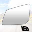 Youxmoto Driver Left Side Mirror Glass Replacement 2007-2016 Fit For GMC Acadia/For Chevy Traverse/For Saturn Outlook, Heated Mirror Glass, Fit 15951926 33223 1324119