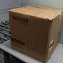 VASAGLE EKHO Collection - Dining Chairs Set of 2, Upholstered Kitchen Chairs, Comfortable Seat, Synthetic Leather with Stitching, Mid-Century Modern, Easy Assembly, with Storage Pocket, Cream White