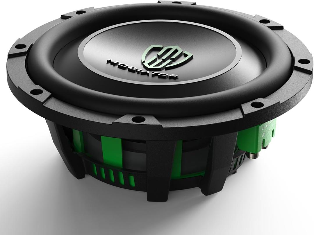 DS-10 D2 Shallow Mount Car Subwoofer 10'' 1200W Max Power Dual 2 Ohm High Performance Subwoofer, Black, MB-DS102 (10'' Dual 2 Ohm)