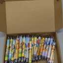 AmazingSpark 50 Pcs Catholic Pens, First Communion Religious Favors with Bible Verse, Smooth Writing Ballpoint Pens Catholic Saints Gift Bulk for End of Years Church Party Favors (Cartoon)