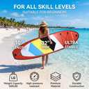 Standup Paddle Board Inflatable paddleboards Adults sup Stand up Blow up Tabla (Red)