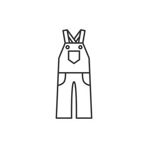 Overalls White M