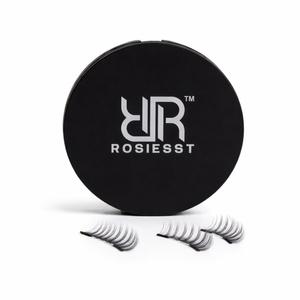 Reusable Full Soft Magnetic False Eyelashes with Applicator, NO Glue, NO Eyeliner Needed, Snap & Go. Easy Application