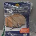 18 Pack XL Anti Cat Scratch Furniture Protector - Couch Protector from Cat Claws w/Twist Pins - Heavy Duty, Strong, Clear, Easy-to-Apply Scratching Deterrent and Shield for Sofa