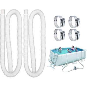 Pool Filter Replacement Hose,Replacement Hose for Intex Pools 1.25"Diameter,59"Long Filter Pump Hose,Compatible with Pump Model 607, 637330 GPH, 530 GPH, and 1000 GPH.