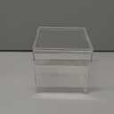 Acrylic Box with Lid Acrylic Plastic Square Containers, Plastic Square Cube with Lid Storage Box 5.9x5.9x5.9 Inches for Candy Pill and Tiny Jewelry