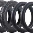 2 Set 12 1/2 x 2 1/4 Replacement Tire and Inner Tube, 12.5 x 2.25 Tire Tubes Compatible with Most Kid Bike Tube Pocket Bikes, Electric Scooters, Mini Bikes, Mobility Scooters