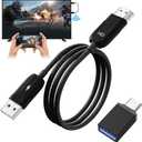 Wireless HDMI Mirroring Adapter/Cable/dongle, Streaming Stick, Wireless Display Adapter Extender Streaming Video/Audio to TV/Projector/Monitor, Suitable for iPhone/iPad/MacBook/Smartphone/Notebook (Black)