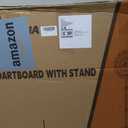 Dartboard with Stand, 34"-74" Adjustable Height Dartboard Stand, 18" Dart Board, Sturdy Tripod, Portable Design with 6 Darts for Travel, Home, Bars, or Outdoor Games