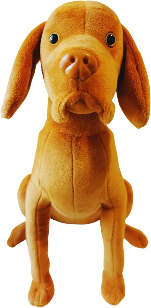 Vizsla Plush Toy Realistic Hungarian Vizsla Dog Soft Toy for Vizsla Lovers, Dog Owners & Kids