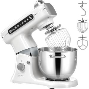 ZACME 8.5QT Commercial Stand Mixer 1000W with Aluminum Die Casting Meets the Standard of NSF/ANSI 8-2023, 11 Speeds Electric Stand Mixer, Tilt-Head Dough Mixer with Bowl, Dough Hook, Whisk and Beater