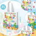 Xvvti 20Pcs End of Year Gifts Bags with Handles Bulk Last Day of School Goodies Bags for Summer School's Out Classroom Favors Student Gifts