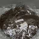 comfoyar Round Paper Braided Placemats Set of 12, 13 Inch Non-Slip Dark Brown Hand Woven Place Mats, Natural Table Mats for Indoor Outdoor Kitchen Dining Party Table Decoration