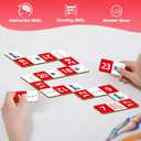 Kasfalci Subtraction Dominoes Set,Math Manipulatives Games for Kids,Counting Toys,Learning Games,Preschool Learning Activities,Homeschool Supplies,Kindergarten Classroom Must Haves,1st 2nd 3rd Grade