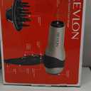 REVLON Turbo Hair Dryer with Advanced Ionic Technology, Ceramic Coating | Turbo Heat and Cold Shot Features, 1875 Watts for Fast Drying and Shine (Silver) (4.05x11.15x9.25 Inch (Pack of 1), Grey)