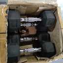 CAP Barbell 210 LB Black Handle Coated Hex Dumbbell Weight Set