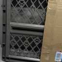 MYPET North States Paws Portable Pet Gate: 26-40" Wide. Pressure Mount. No Tools Needed. Made in USA, 23" Tall, Expandable, Durable Dog Gates for Doorways, Fieldstone Gray