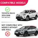 165lbs Roof Rack Cross Bars Compatible with Toyota RAV4 2013 2014 2015 2016 2017 2018, Aluminum Crossbars Rooftop Cargo Bars Kayak Bike Luggage Snowboard Carrier