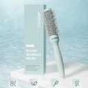 AIMIKE NaturaVol Round Brush for Blow Out, Small Round Hair Brush Nano Thermal Ceramic & Ionic Tech, for Blow Drying & Salon-like Styling at Home, Maximum Volume Shine - 1.3" Barrel, 2.1" w/Bristle