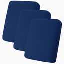 hyha Milk Silk Couch Cushion Covers, Soft Magic Sofa Covers Washable for 3 Cushion Couch, Stretch Sectional Outdoor Cushion Covers for Patio Furniture with Elastic Bottom(3 Packs, Navy)