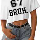80s Shirt for Women Neon Off The Shoulder Crop Tops Girl's Just Wanna Have 80's Fun Graphic Tee