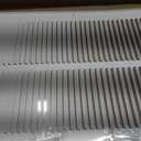 HVAC Premium 12'' x 22'' [Duct Opening] Flat Stamped Steel Return Air Grille - Sidewall and Ceiling - HVAC Vent Duct Cover - White [Outer Dimensions: 13.75''w X 23.75''h]