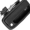 2 x Exterior Front Driver Door Handle and Passenger Door Handle with Keyhole Replacement Set Compatible with 1999 2000 2001 2002 2003 2004 Toyota Tacoma Replaces 69220-35020, 69210-35020, Textured Black