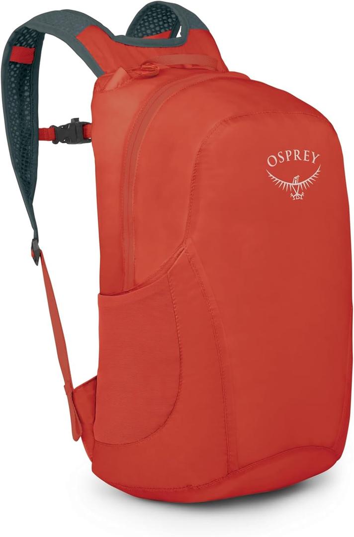 Osprey Ultralight Collapsible Stuff Pack - Lightweight, Packable Travel Backpack  Extra Bag For Travel and Every Day  18 L Capacity Daypack to Expand Luggage, Mars Orange