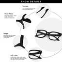 Bifocal Reading Glasses for Women Men Oversized Blue Light Blocking Clear Top Computer Readers +1.5
