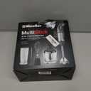 Batidora de mano Mueller Austria, Smart Stick 800W, 12 velocidades y modo Turbo, 3 en 1, cuchillas de acero de titanio, mango Comfygrip con batidora, picadora/molinillo con vaso de precipitacin y vaso medidor (Gris)
