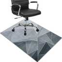 Office Chair Mat for Hardwood Floor,36"*48" Highly Premium Quality Protector Floor Mat,Desk Chair Mat - 2.15lbs Anti-Slip Chair Rug Mat for Office Home Laminate Floor Black Grey
