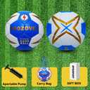 Soccer Ball Size 3,4,5 Two Pack,Classic Indoor Outdoor Soccer with 1 Pump 2 Net Bag and 2 Needle,Long-Lasting for Training, Games, Outdoor & Indoor Play Ideal Gift for Boys Girls Youth Adult