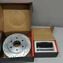 A-Premium 12.00 inch (304.70mm) Front Drilled and Slotted Disc Brake Rotors + Ceramic Pads Kit Compatible with Cadillac, Chevy & GMC Models - Escalade, Avalanche, Express, Silverado, Suburban, Tahoe
