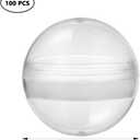 NOLITOY 100pcs Clear Plastic Fillable Balls, 32mm Acrylic DIY Ornaments Display Round Storage Balls for Christmas Holiday Wedding Party Home Decor