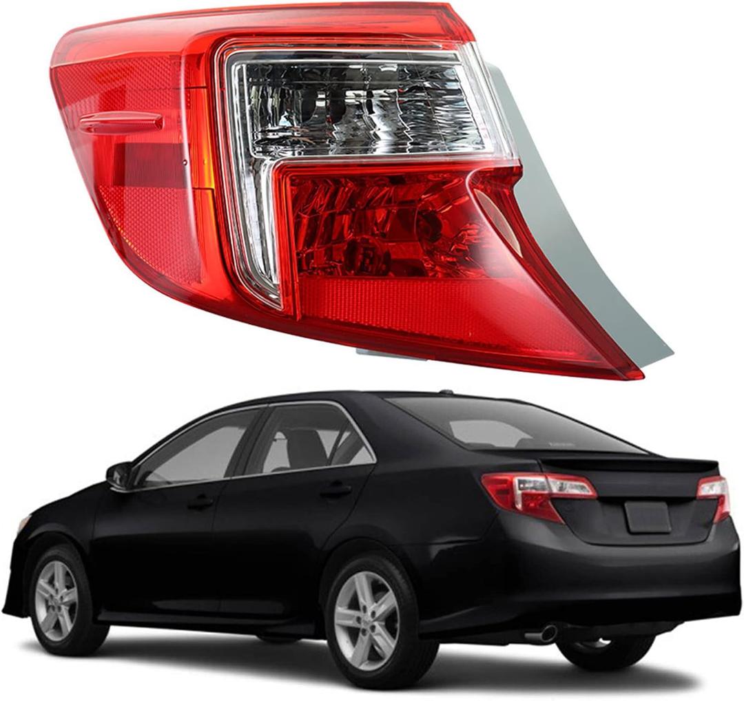 marddpair Outer Rear Tail Light Replacement for Toyota 8156006470 TO2804114
Replacement for Toyota Camry 2012-2014,Clear Lens, Left Driver Side, Brake Lamp, LH