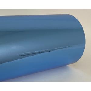 Colored Chrome Tape Plastic Vinyl, Self-Adhesive (3 inch x 25 ft, Light Blue)