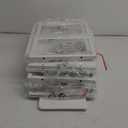 BOLUO Stackable Storage Drawers Closet Organizers and Storage Fabric Black 2 Drawer Dresser for Bedroom 2 Packs Modern (M(11.2"D x 15.2"W x 16.1"H))