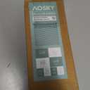 AOSKY No Drill Cordless Blackout Cellular Shades, 28" W x 64" H, White