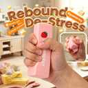5 x Slow Rebound Cute Butter Squeeze Stress Balls, 2026 New Squeeze Ball Realistic Butter Stick Soft Squeeze Toys, Upgrade Stress Relief Fidget Toys Wet Slow Rebound Stress Relief Toy (1, Pink)