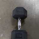 CAP Barbell Coated Hex Dumbbell Weight - Single | 40 lbs, Chrome Handle