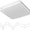 13.25" x 13.25" Broan-Nutone FG701S Universal Cleancover, FG701S Bathroom Vent Fan Cover for Broan-NuTone Fans, Ventilation Cover Bathroom Ceiling Fan Cover with Spring Clips