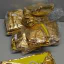 100 PCS Spandex Chair Sashes Bows Premium Stretch Chair Cover Band with Buckle Slider Universal Elastic Chair Ties for Wedding Party Ceremony Events Reception Banquet Decoration (Metallic Gold)