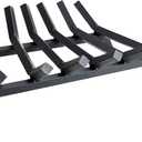 Fireplace Log Grate 23 inch 6 Bar Fire Grates Heavy Duty 3/4 Wide Solid Steel Indoor Chimney Hearth Outdoor Fire Place Kindling Tool Pit Wrought Iron Wood Stove Firewood Burning Rack Holder
