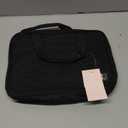 NISHEL Travel Toiletry Bag for women, Portable Hanging Organizer for Travel-Sized Shampoo, Conditioner, Brushes Set, makeup Accessories, Medium Size, Black