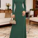 BTFBM Womens Fall Dresses Long Sleeve Turtle Neck Stretchy Knit Maxi Semi Formal Party Spring Wedding Guest Dress 2026 (L)