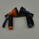 Garden Hose Nozzle Sprayer: 2 Pack 10 Watering Patterns Spray Nozzles Heavy Duty Hose Head Hose Attachment (BlueOrange)