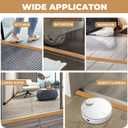 Floor-Transition-Strip Self Adhesive Door-Threshold 36 inch, 0.4'' Rise Thresholds Ramps for Doorways, Edge-Reducer Vinyl-Transition-Strip for Door/Floor(Light Brown)